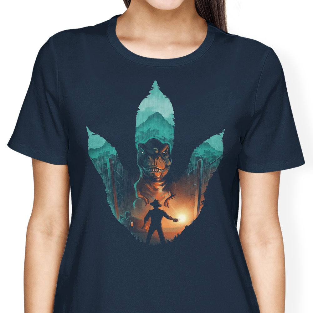 Jurassic Footprint Women's Fashion Apparel - T-Shirts and Premium T-Shirts