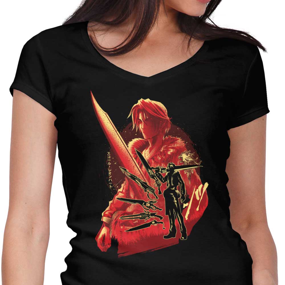 Hypertwenty's Ultimate Lion Heart V-Neck Women's Top