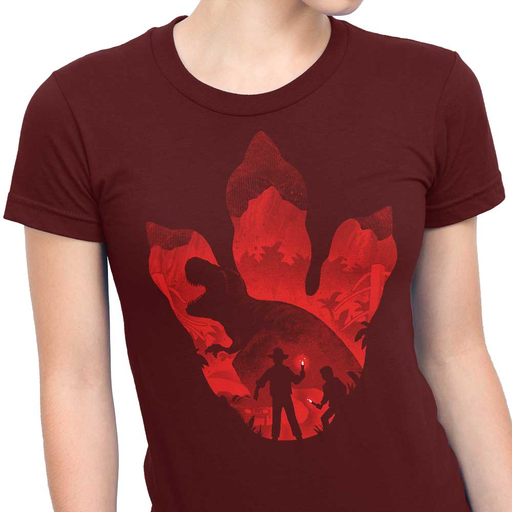 Stylish Women's Alemaglia Apparel with T-Rex Footprint Design