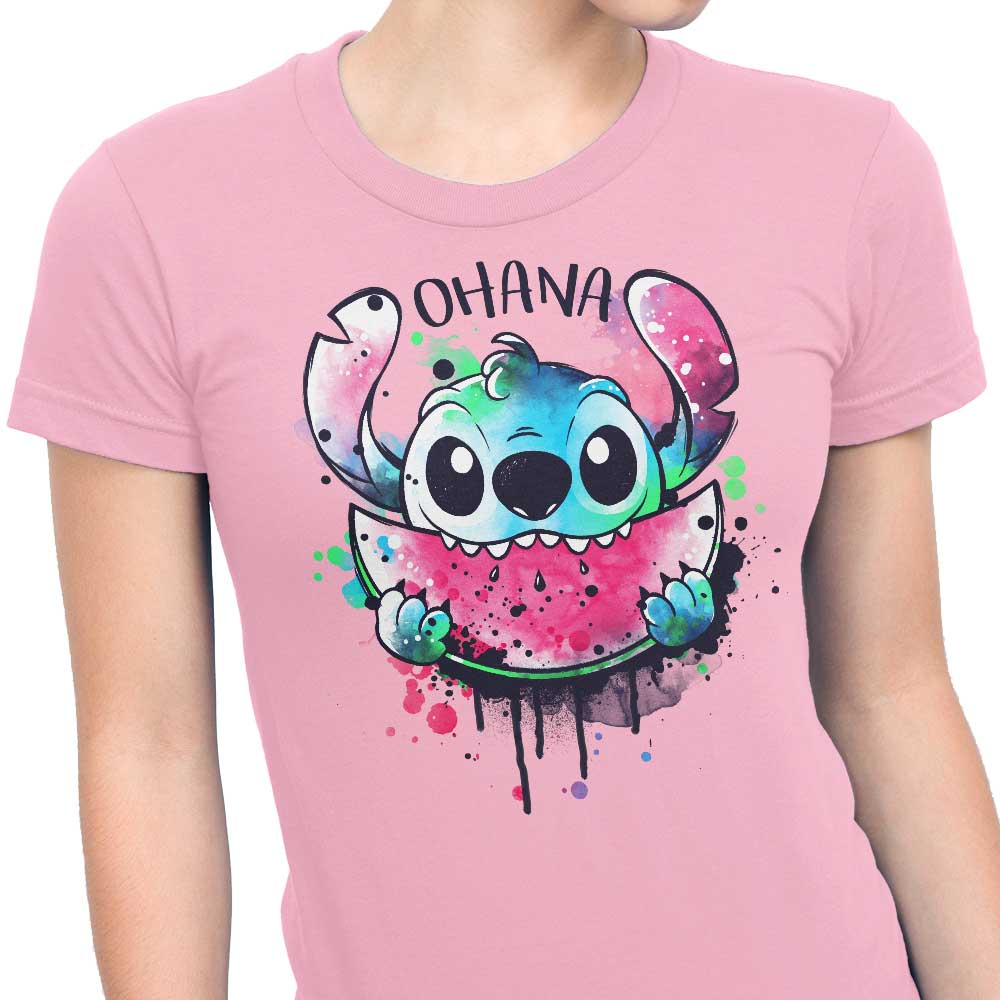 Ohana Watercolormelon Women's Fashion Apparel - Stylish T-Shirts Collection