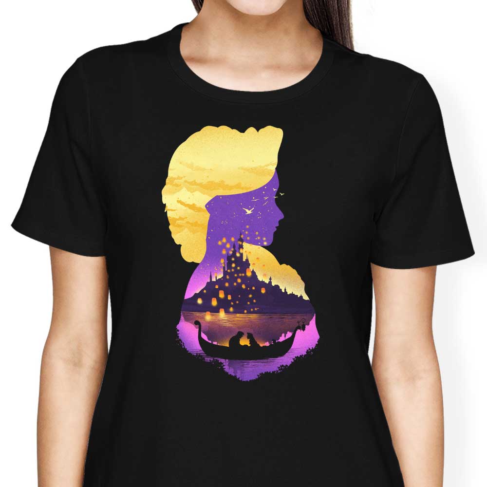 Elegant Women's Tower Princess Silhouette Apparel
