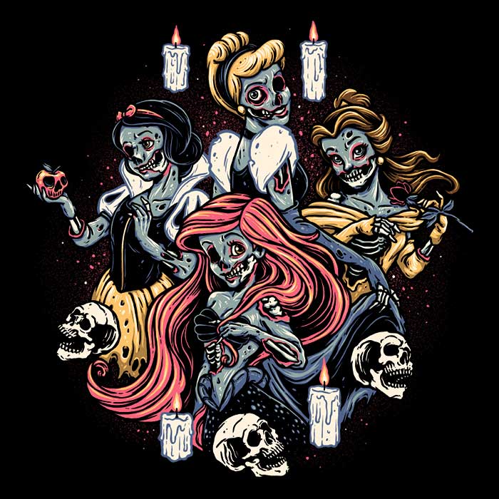 Women's Undead Princesses Apparel Collection - T-Shirts and Premium T-Shirts