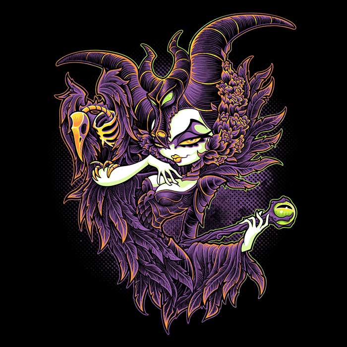 Jehsee's Women's Apparel - Malevolent Gaze T-Shirts in Various Sizes