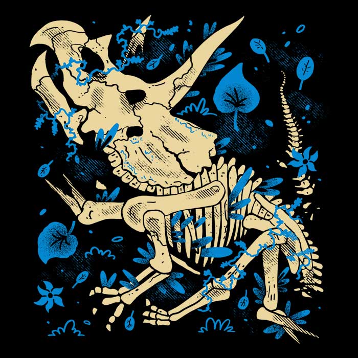 Stylish Triceratops Fossils Inspired Hoodie