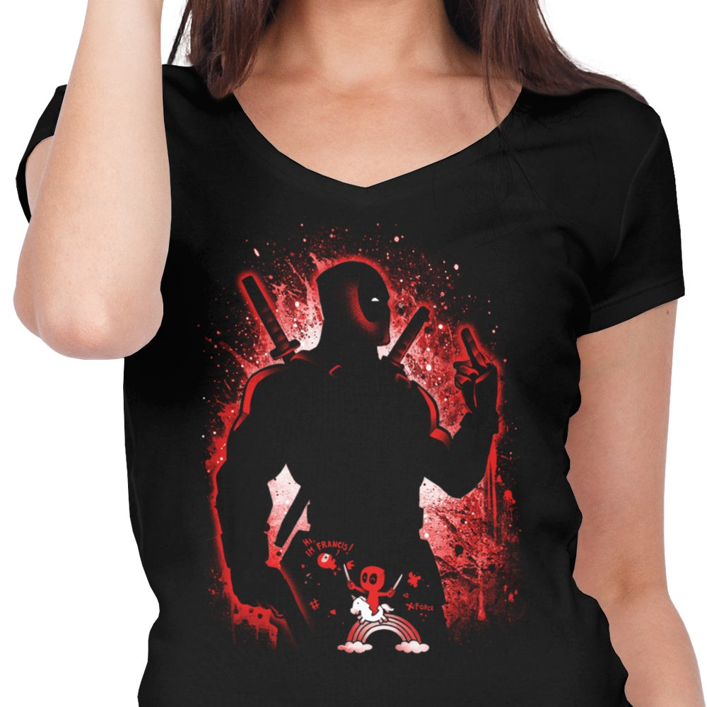 Stylish Alemaglia Women's V-Neck - The Chatty Merc