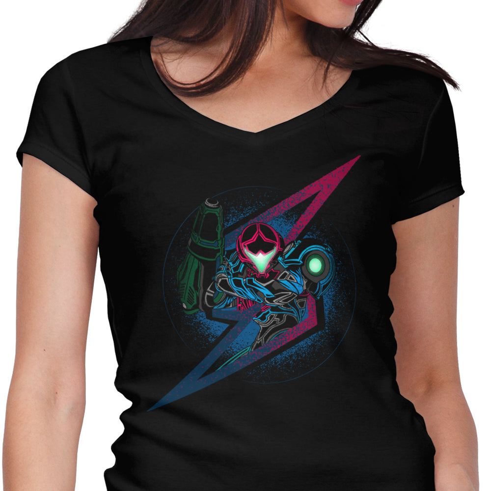 Women's V-Neck Tee - A Dreadful Symbol Design