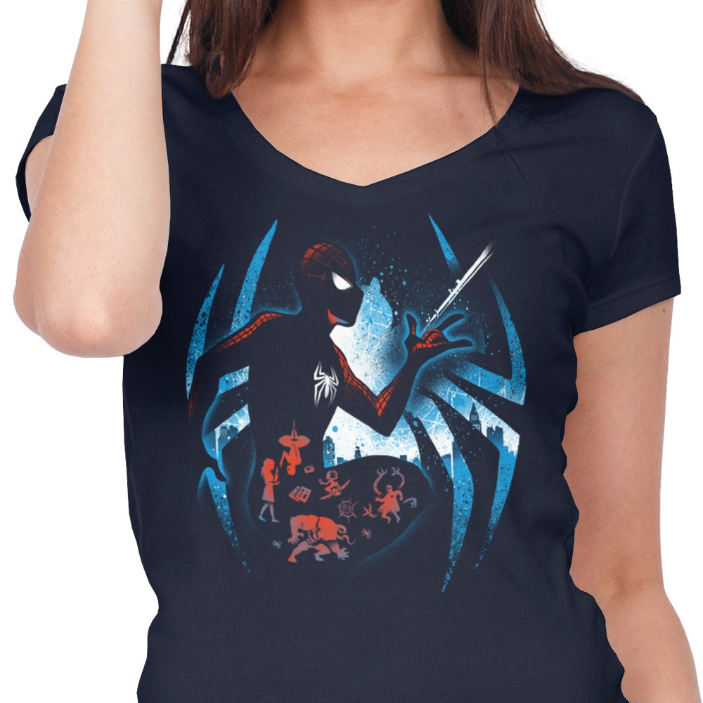 Become the Spider - Women's Fashionable V-Neck Top