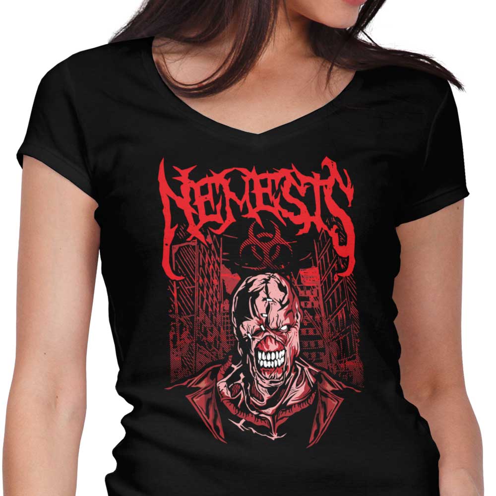 Dracula Byte's Nemesis Women's Stylish V-Neck Top