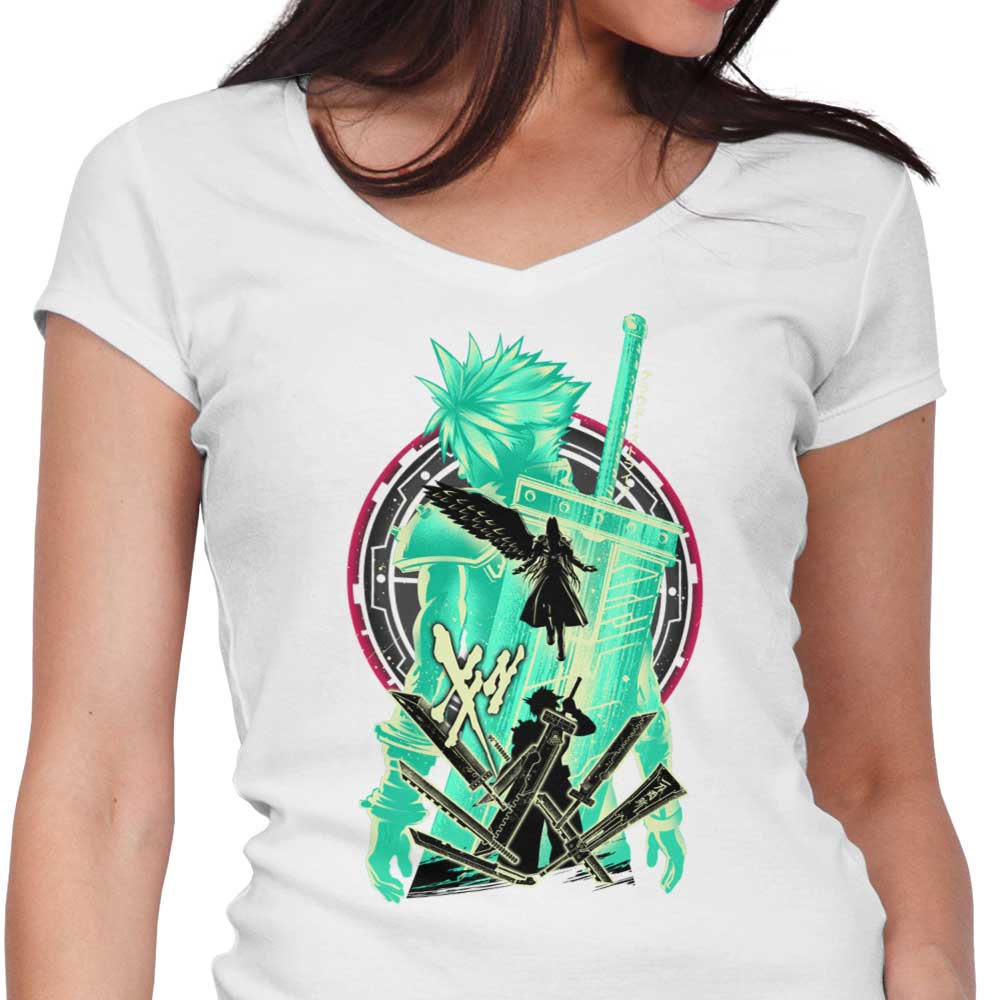 Hypertwenty's Women's V-Neck 'Warriors of Shinra'
