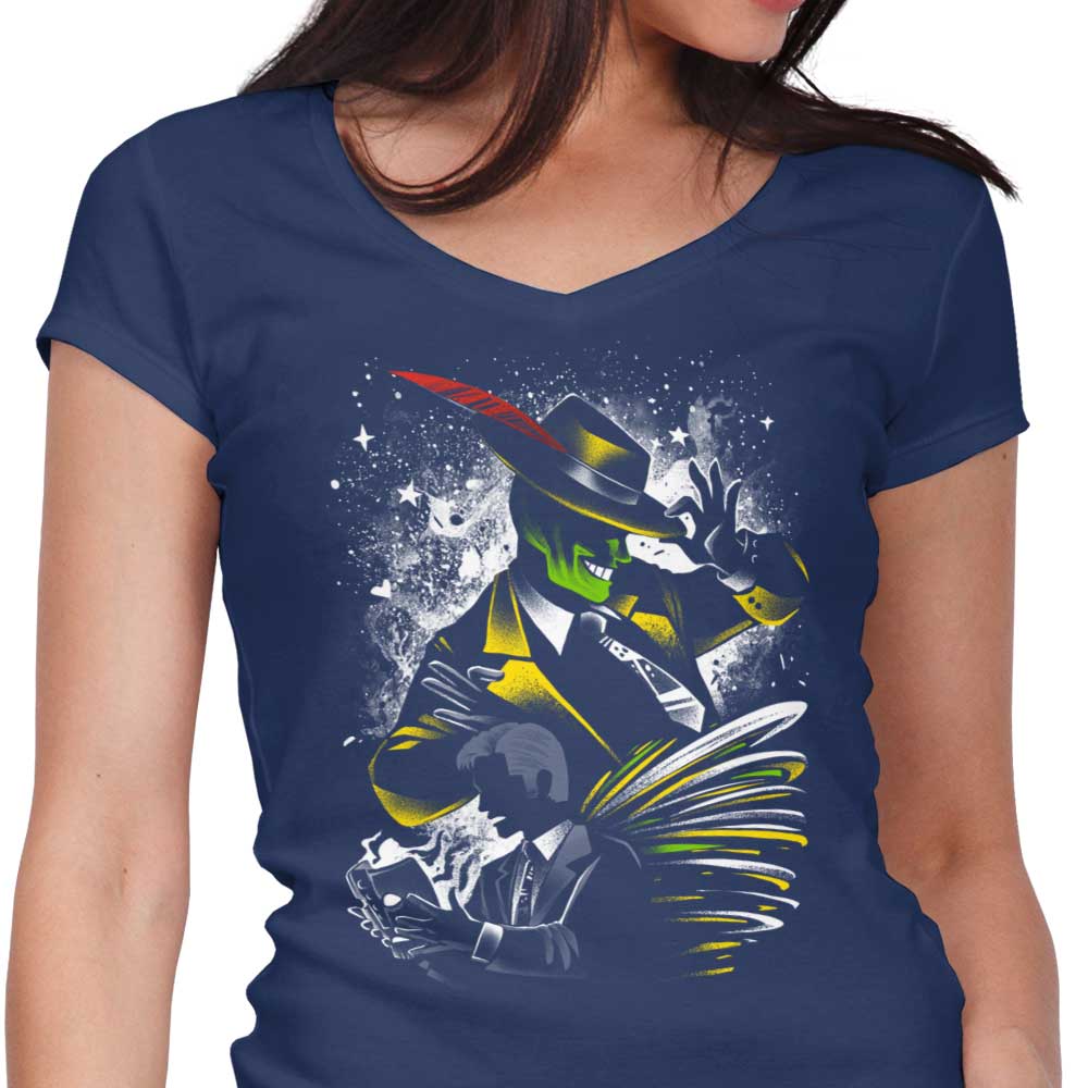 Smoking Women's V-Neck T-Shirt by Alemaglia