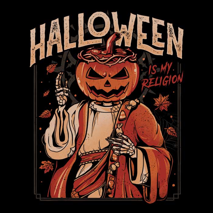 Women's Halloween-themed Apparel - 'Halloween is My Religion'