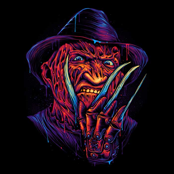 Women's Glowing V-Neck Nightmare T-Shirt