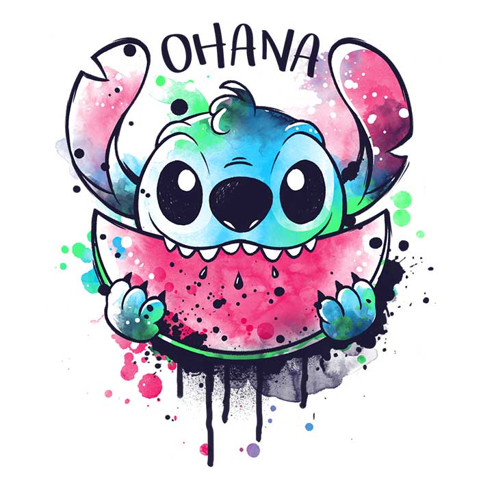 Ohana Watercolormelon Women's Fashion Apparel - Stylish T-Shirts Collection