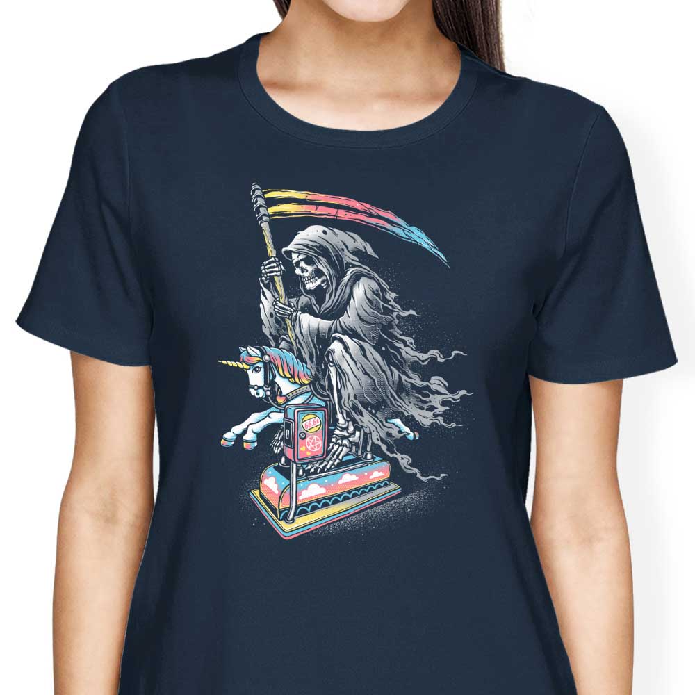 Glitchygorilla's Women's Apparel: Death Enjoying Life T-Shirts