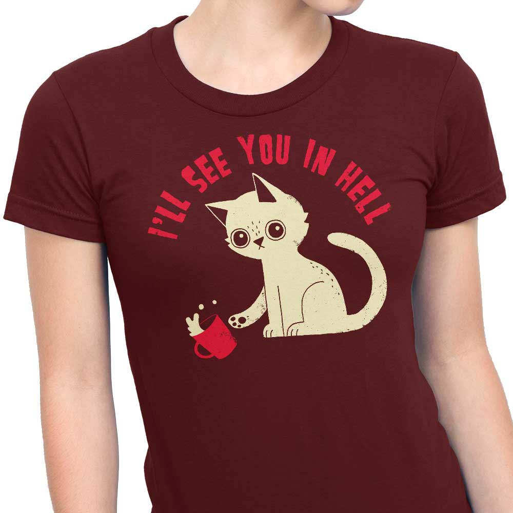 Stylish 'See You in Hell' Women's Clothing by DinoMike