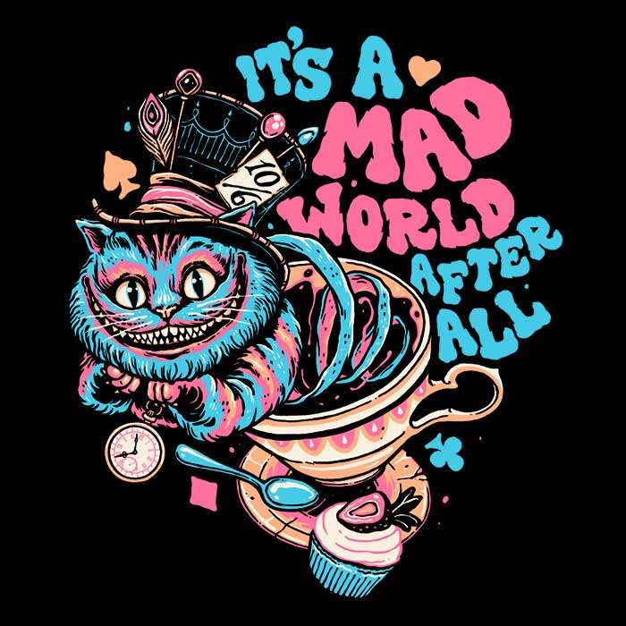 Mad World Cat Brand Women's Fashion Apparel - T-Shirts and Premium T-Shirts