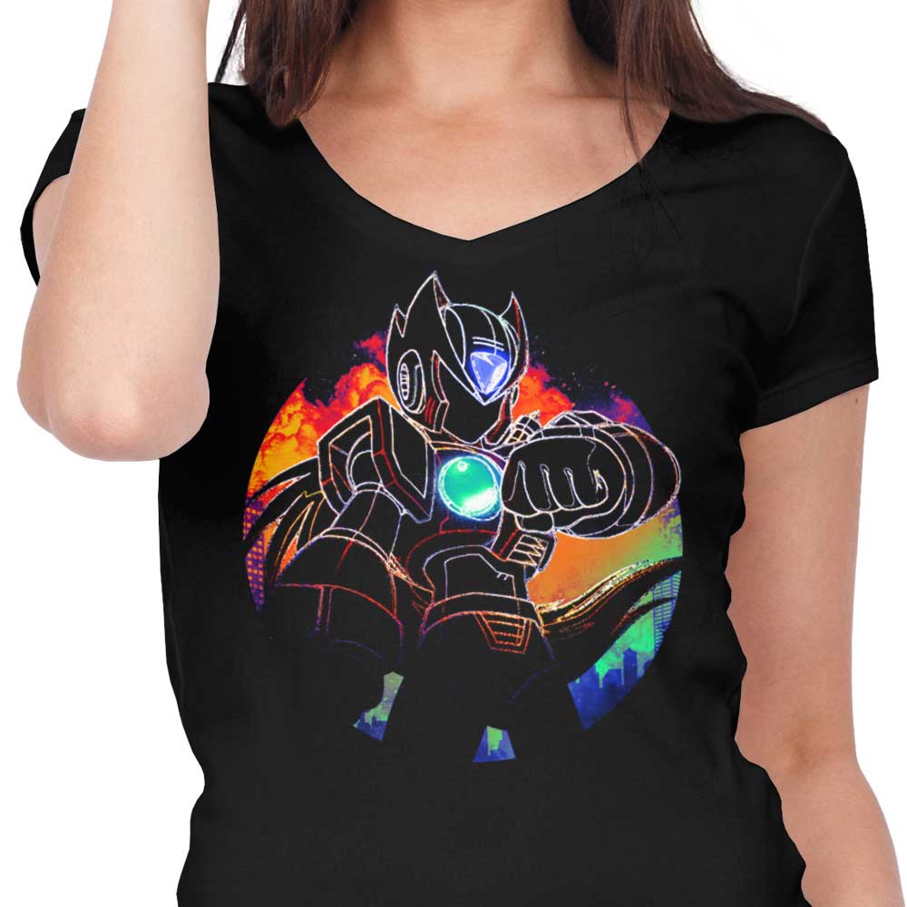 Stylish Women's V-Neck Z Orb T-Shirt