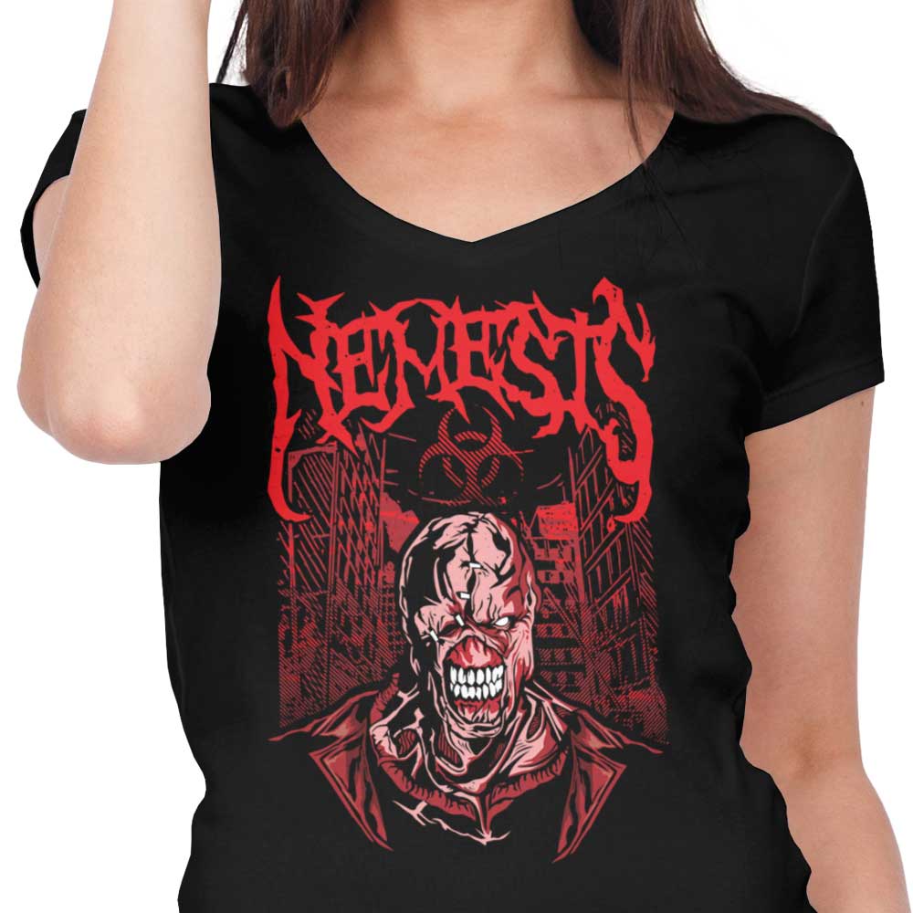 Dracula Byte's Nemesis Women's Stylish V-Neck Top