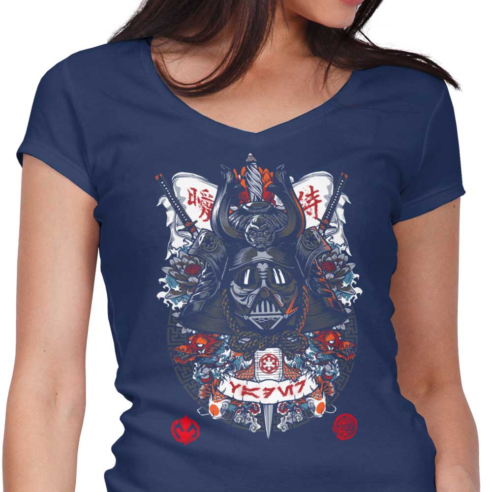 Women's Stylish V-Neck Dark Lord Samurai T-Shirt