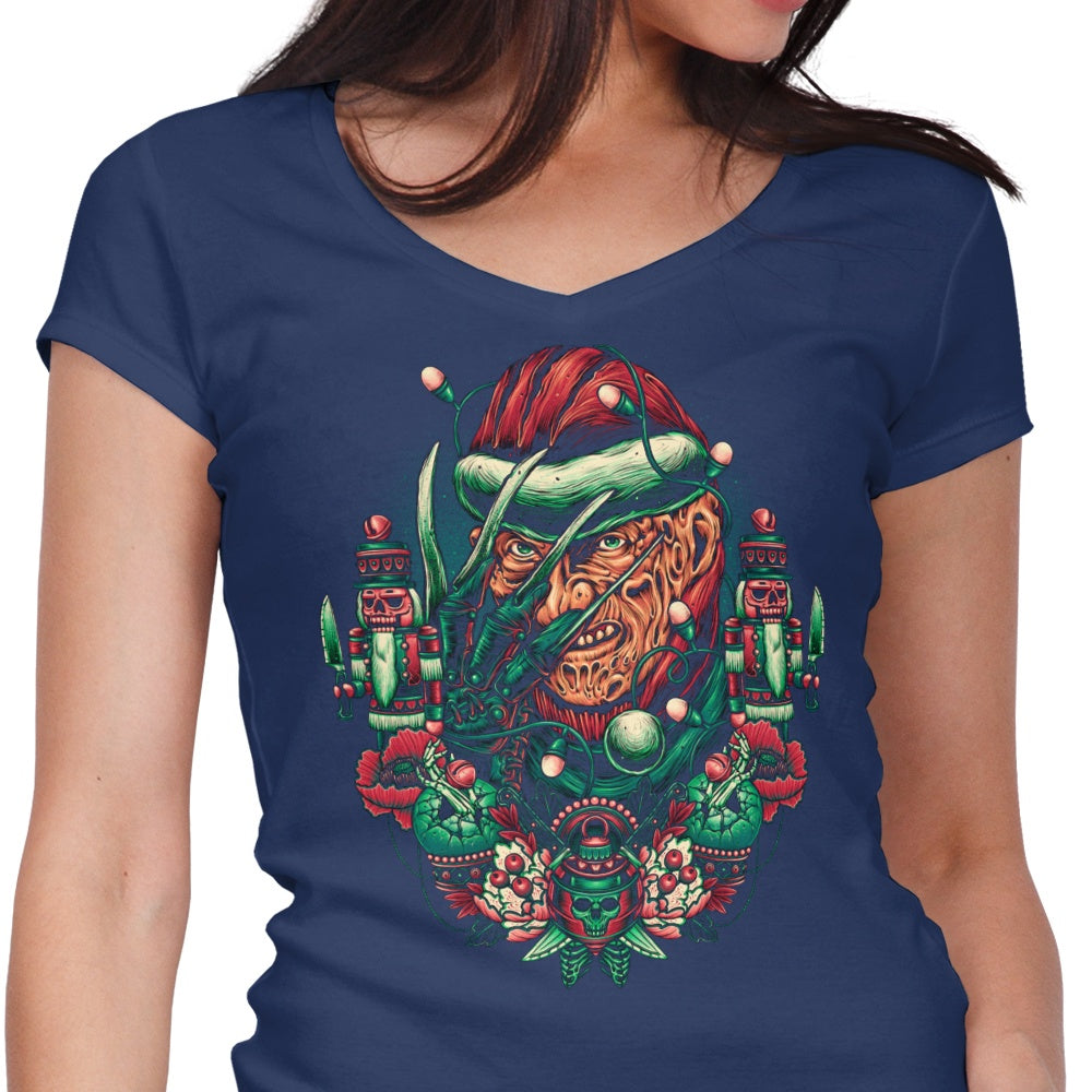 Women's V-Neck T-Shirt for Holidays at Elm Street