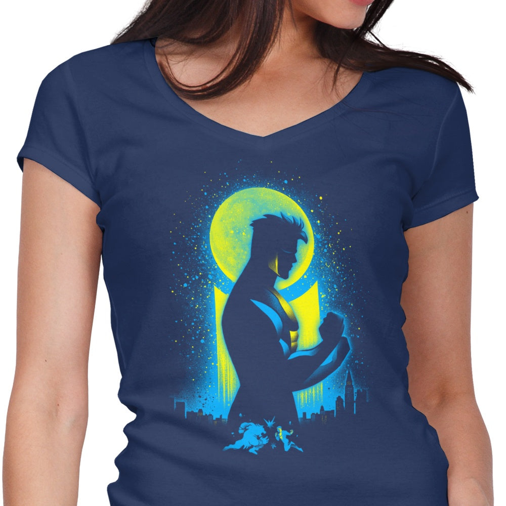Women's Stylish V-Neck T-Shirt by Invincible Boy