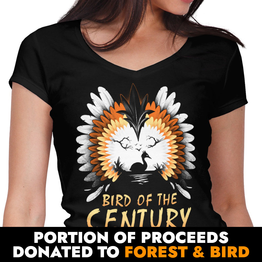 Women's V-Neck T-Shirt - The Bird of the Century