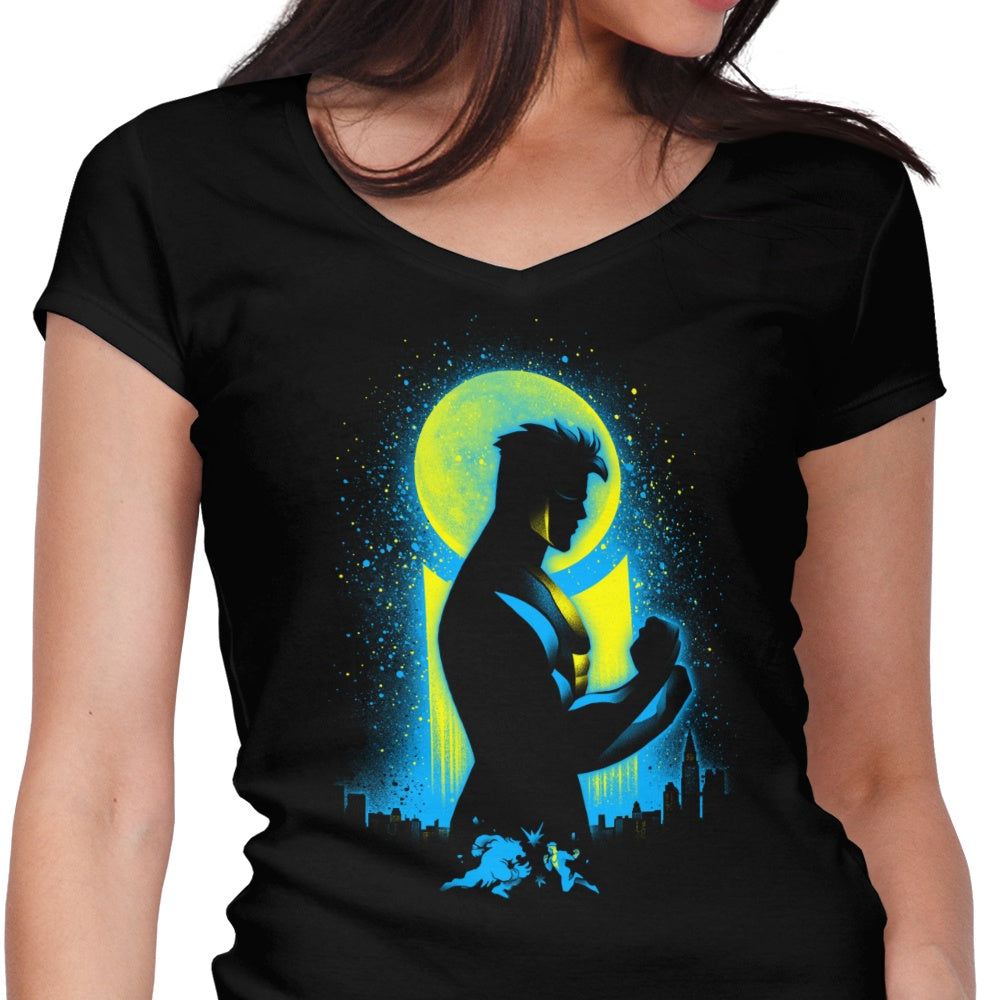 Women's Stylish V-Neck T-Shirt by Invincible Boy
