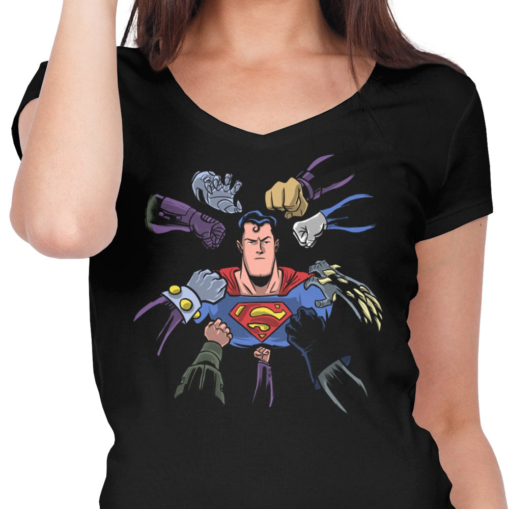 Super Surrounded Women's Fashionable V-Neck Top
