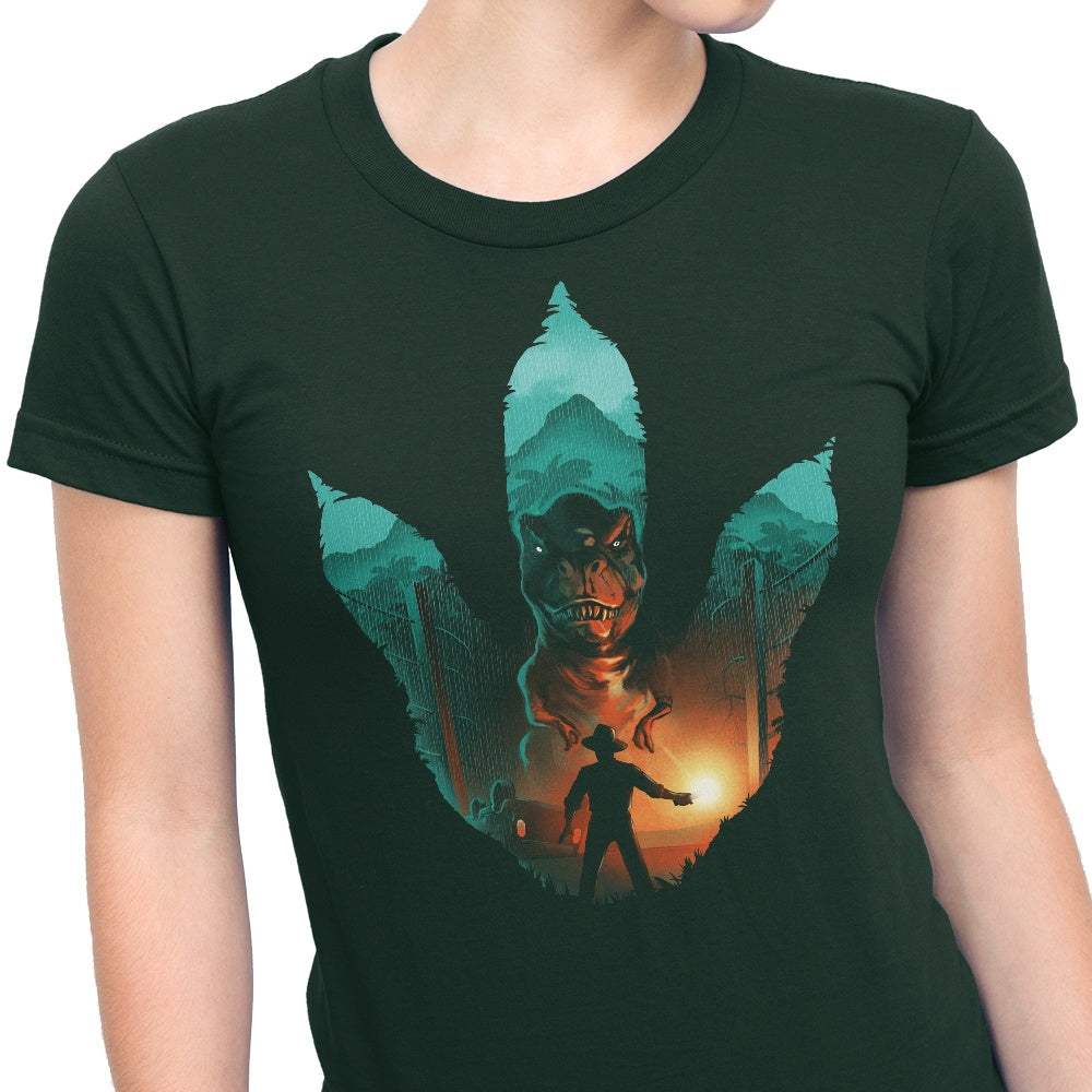 Jurassic Footprint Women's Fashion Apparel - T-Shirts and Premium T-Shirts