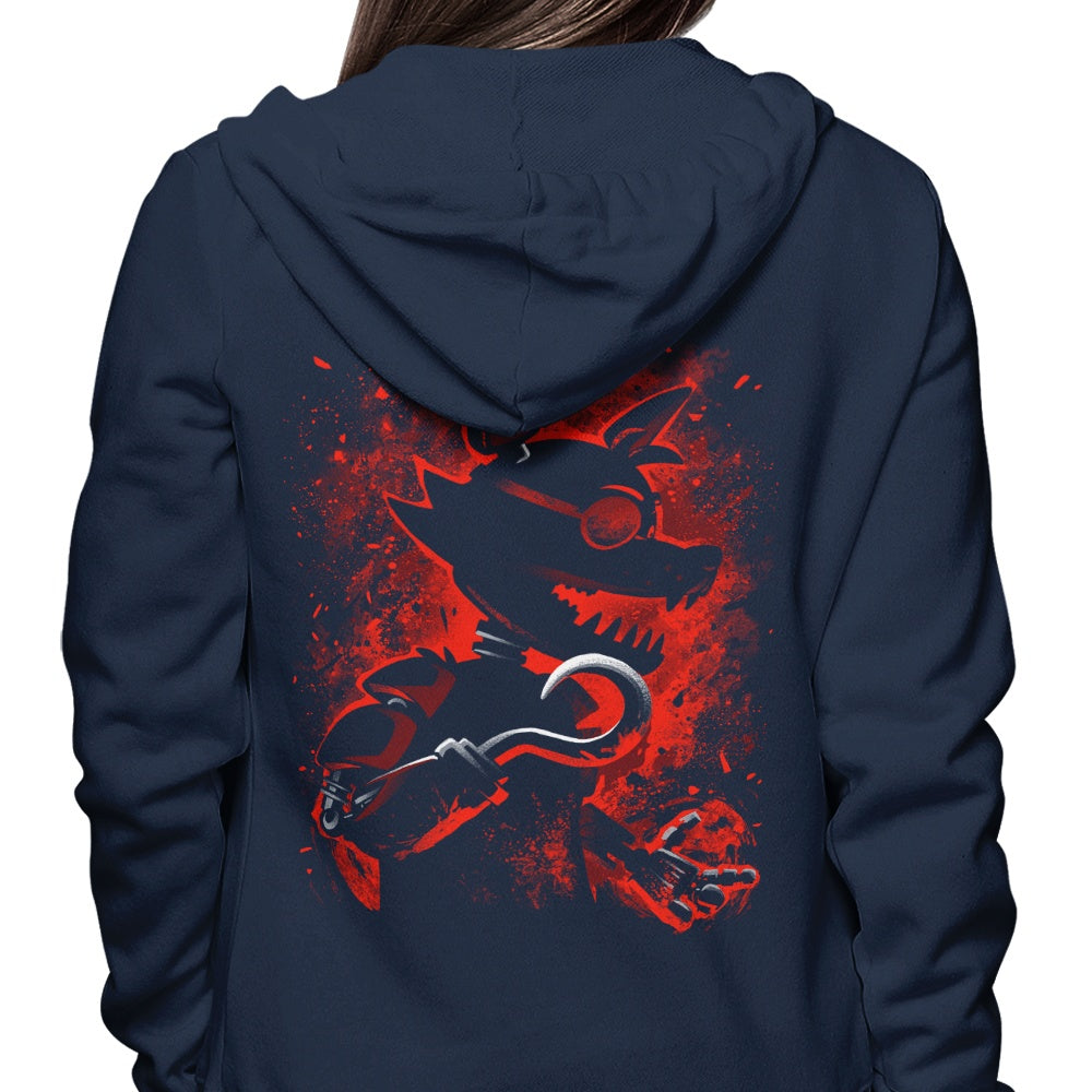 Alemaglia's Cool Animatronic Fox Design Hoodie