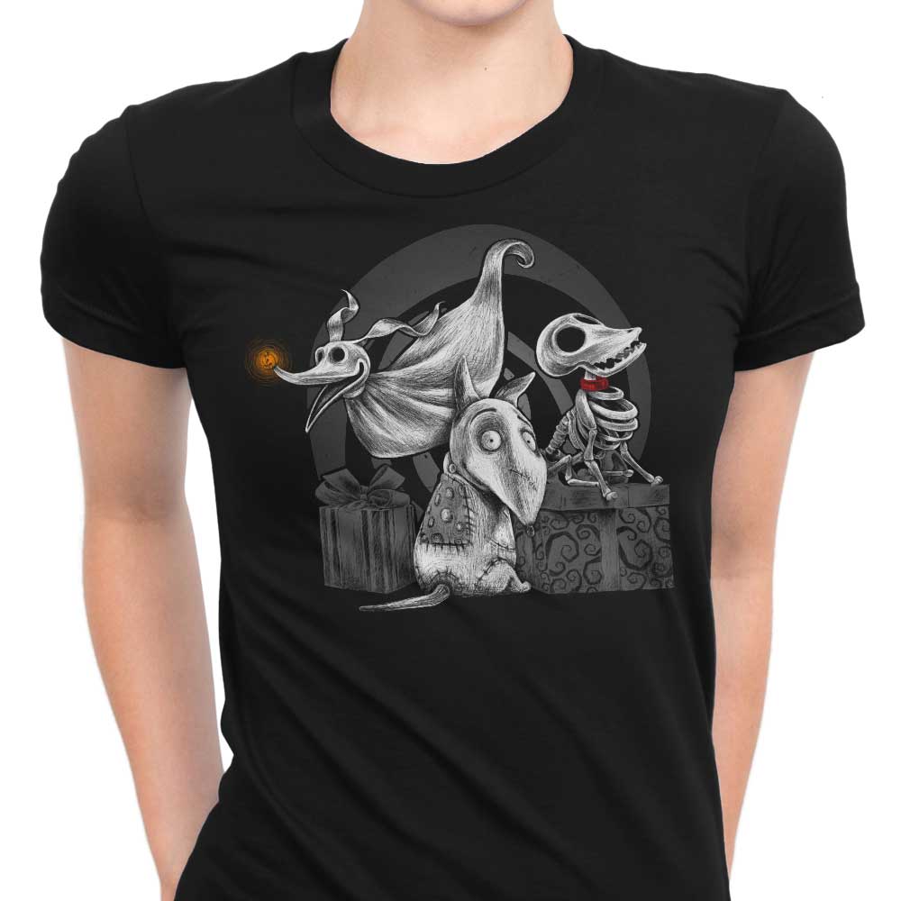 Eerie Dogs-themed Women's Clothing Apparel