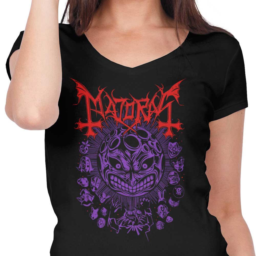 Women's Stylish V-Neck - Call of the Moon Design