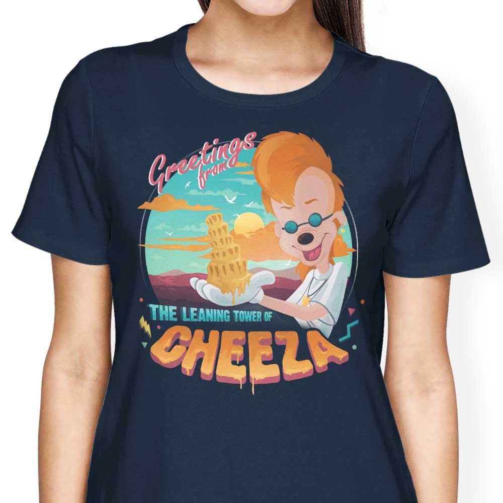 The Leaning Tower of Cheeza Women's Fashion Apparel - Stylish T-Shirts