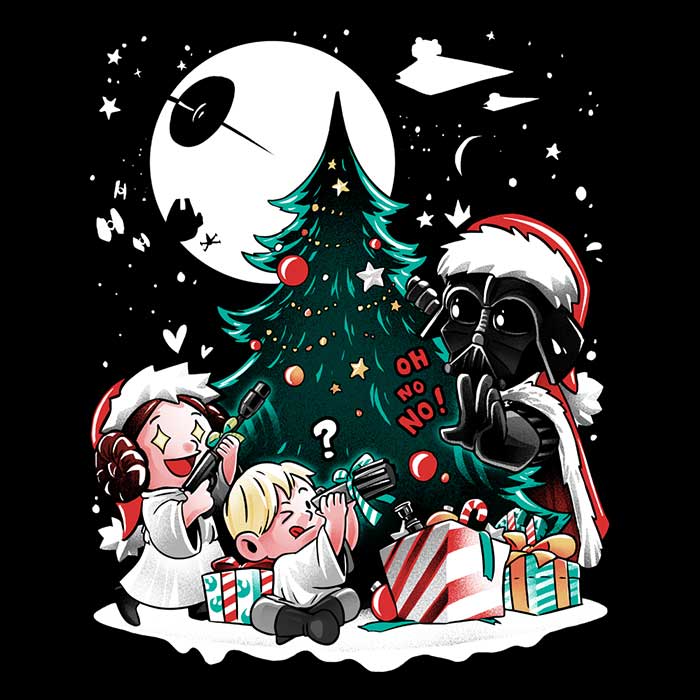 Alemaglia's Women's V-Neck - Christmas in the Stars Design
