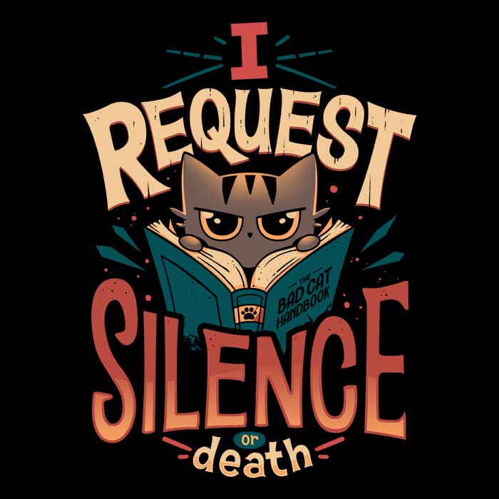 Women's 'I Request Silence' Apparel Collection - T-Shirts and Premium T-Shirts