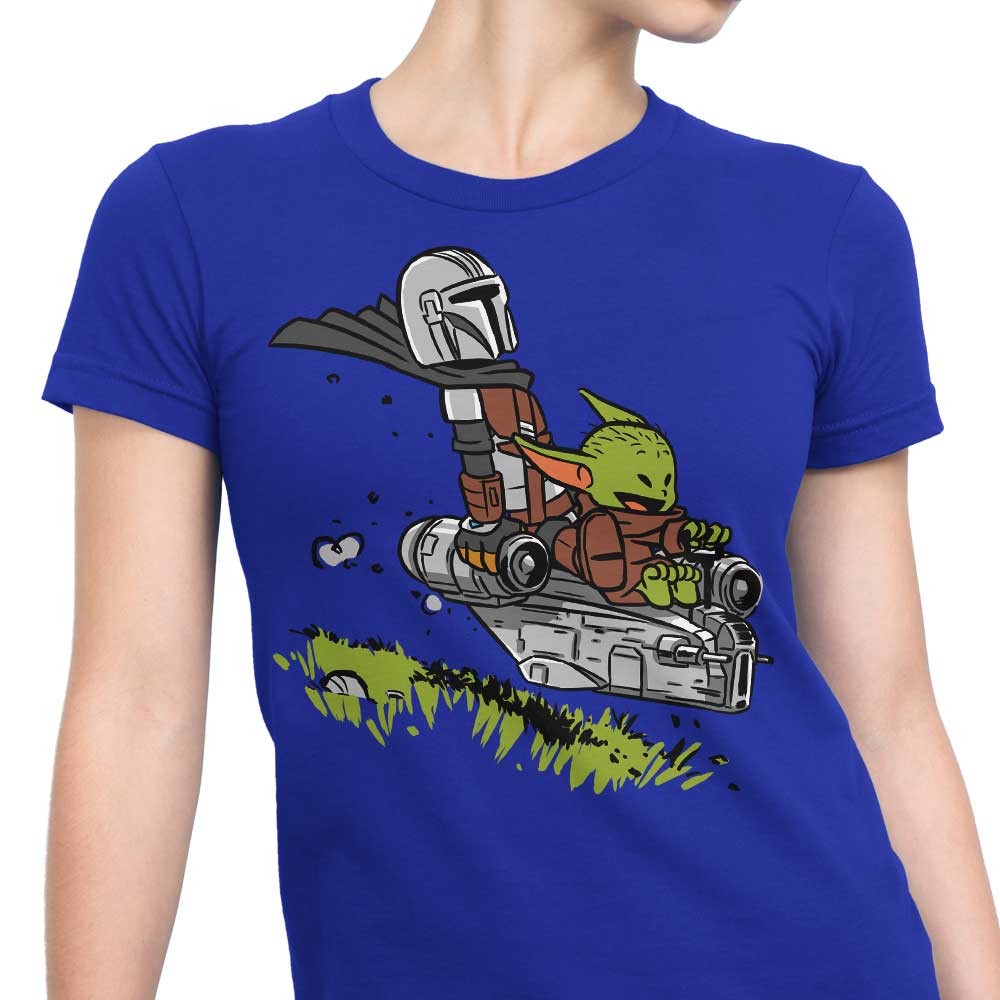 AlbertoCubatas 'Mando and Child' Women's Stylish Cotton Apparel