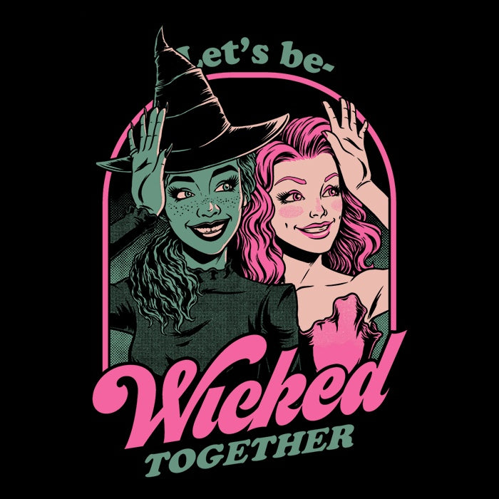 Green and Pink Witches Themed Stylish Hoodie by Studio Mootant