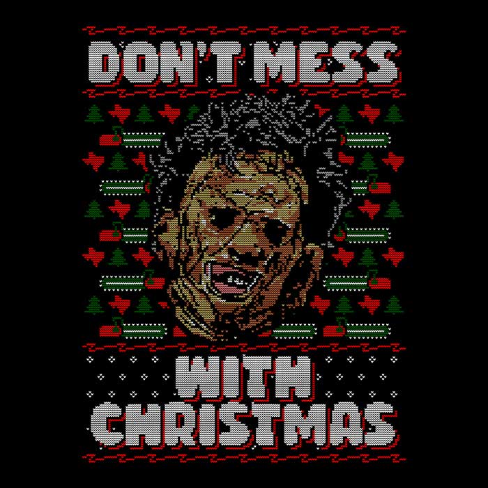 Stylish Women's V-Neck T-shirt: Don't Mess with Christmas