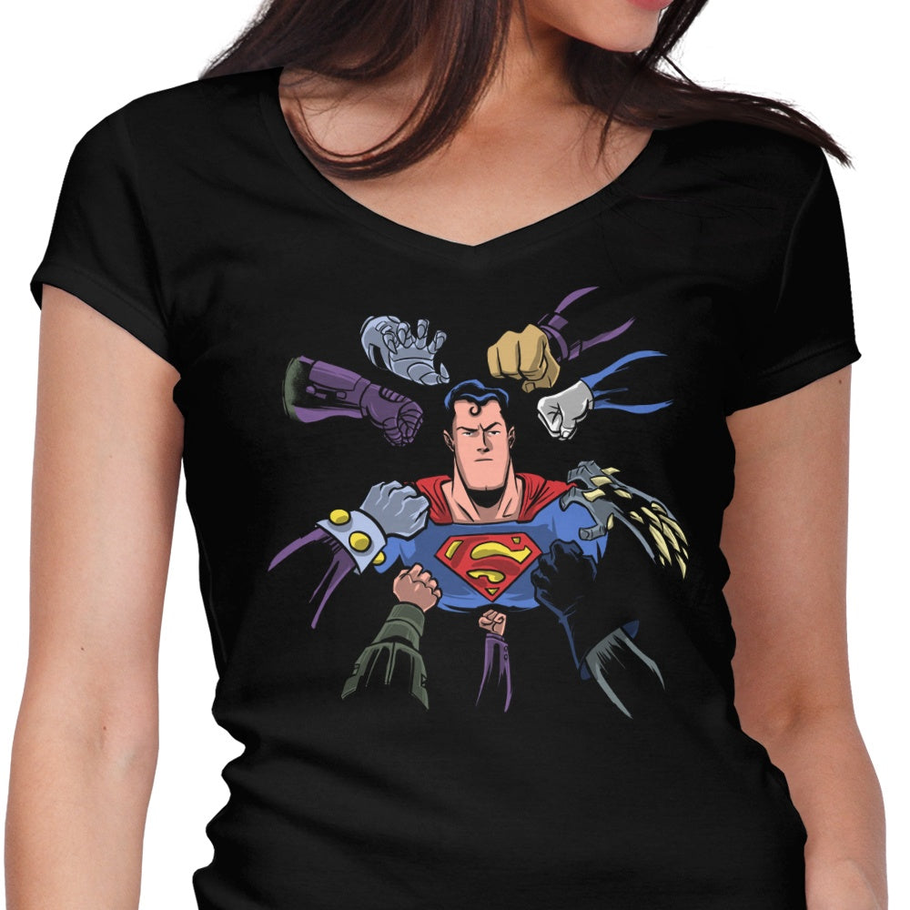 Super Surrounded Women's Fashionable V-Neck Top