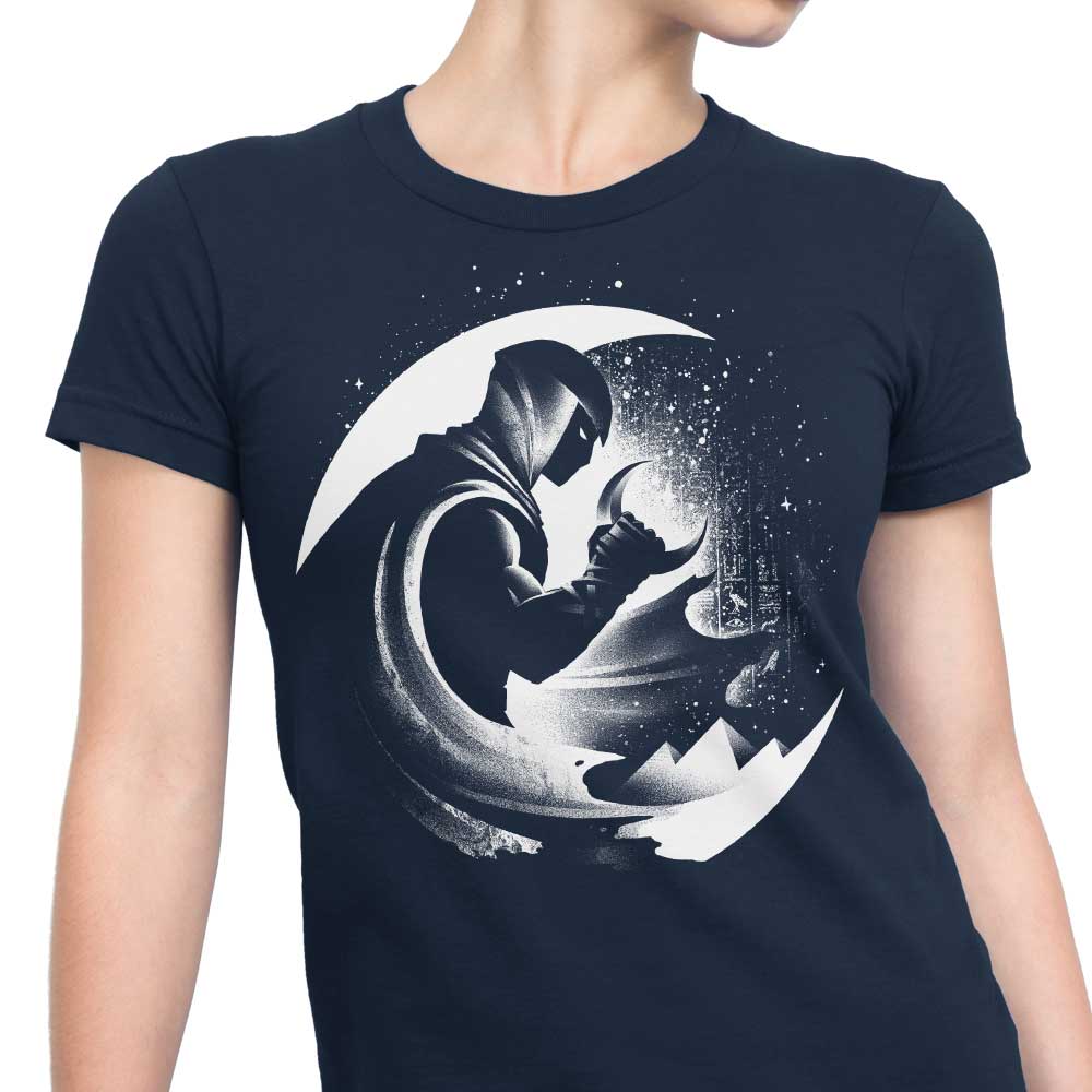 Alemaglia's Women's Crescent Moon T-Shirts in Various Sizes