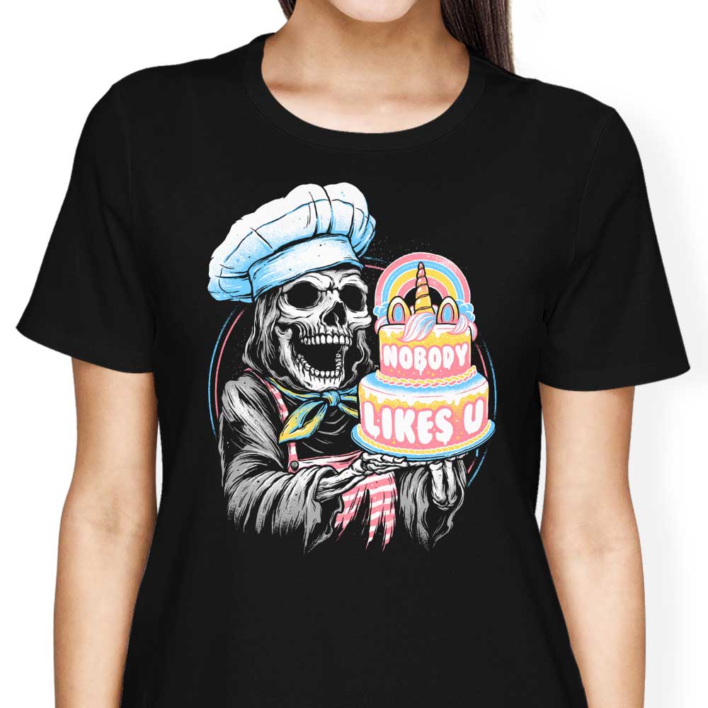Glitchygorilla's Doom Cake Women's Fashionable T - Shirts