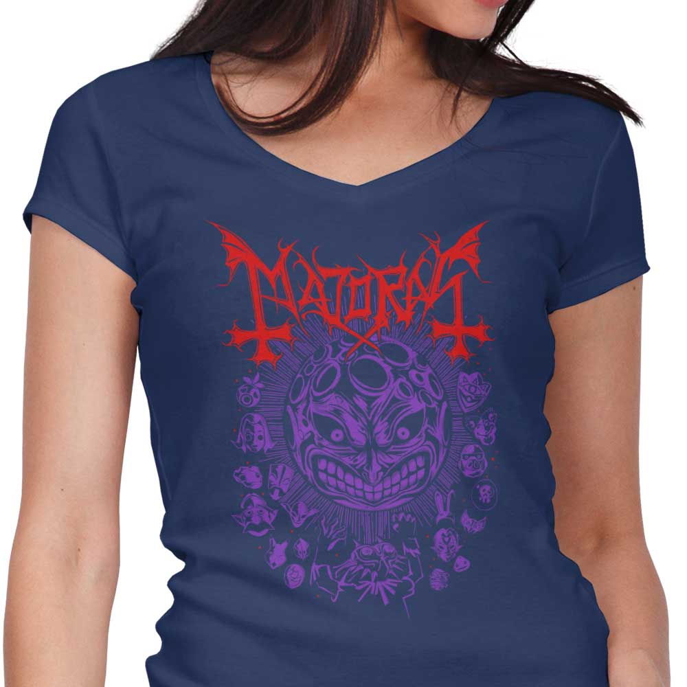 Women's Stylish V-Neck - Call of the Moon Design