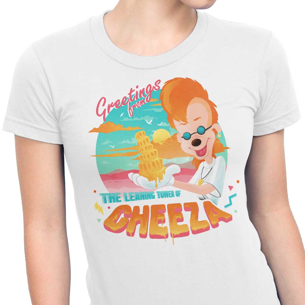 The Leaning Tower of Cheeza Women's Fashion Apparel - Stylish T-Shirts