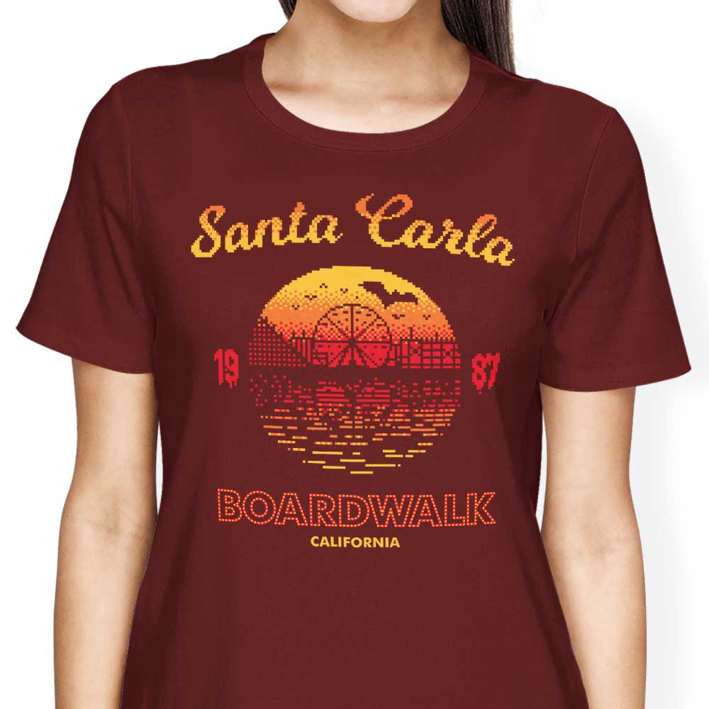Stationjack's Santa Carla Sunset Women's Fashion Apparel - T-Shirts Collection