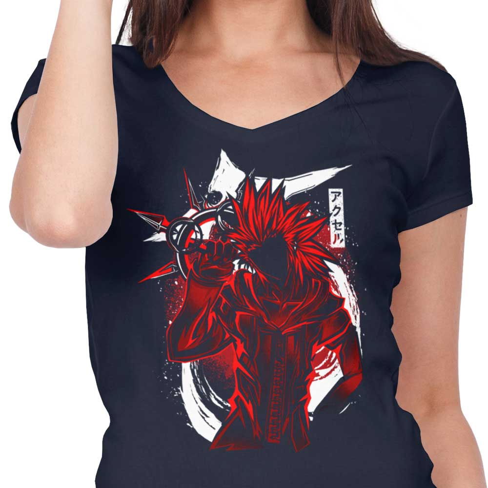 Elegant Women's V-Neck Flurry Silhouette Top