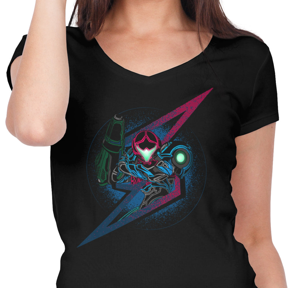 Women's V-Neck Tee - A Dreadful Symbol Design