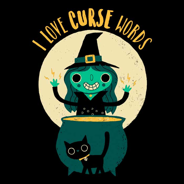 DinoMike's Women's 'I Love Curse Words' Stylish T-Shirts