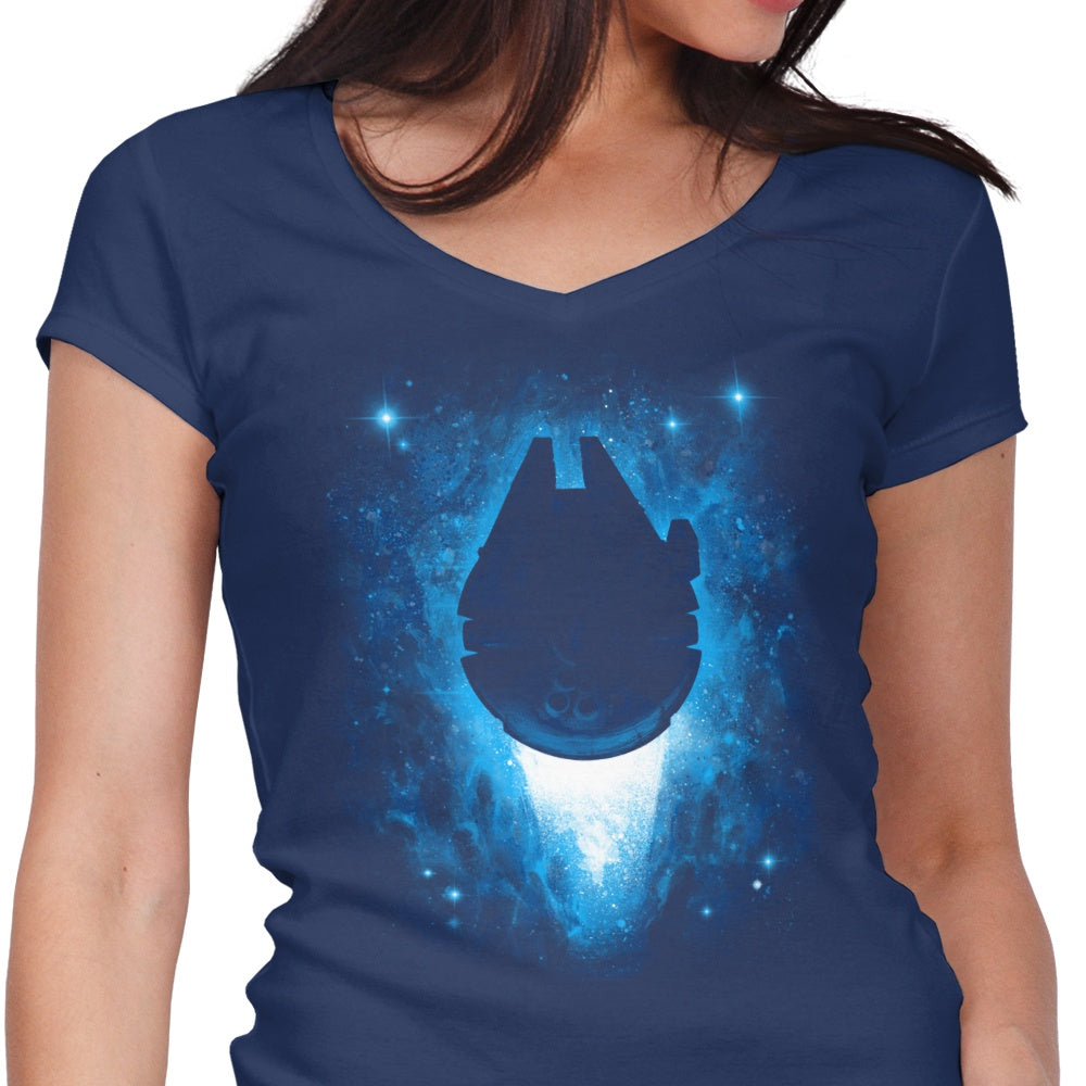 Women's V-Neck T-Shirt - Kessel Run Collection