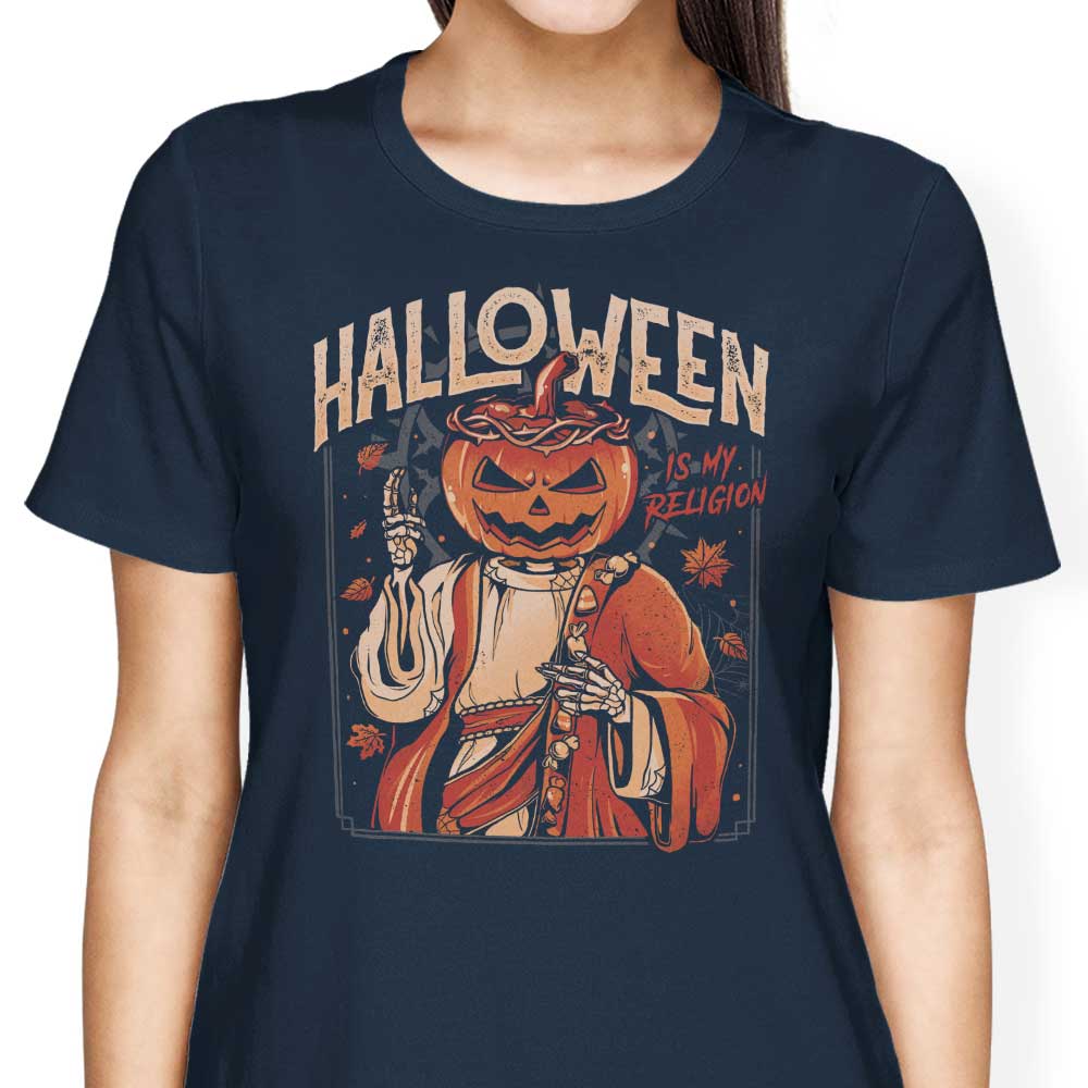 Women's Halloween-themed Apparel - 'Halloween is My Religion'