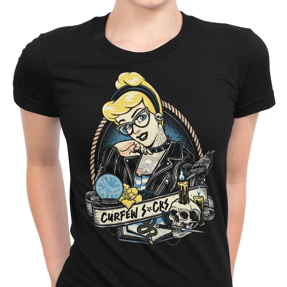 Momma Gorilla's 'Curfew Sucks' Women's Fashionable T-Shirts